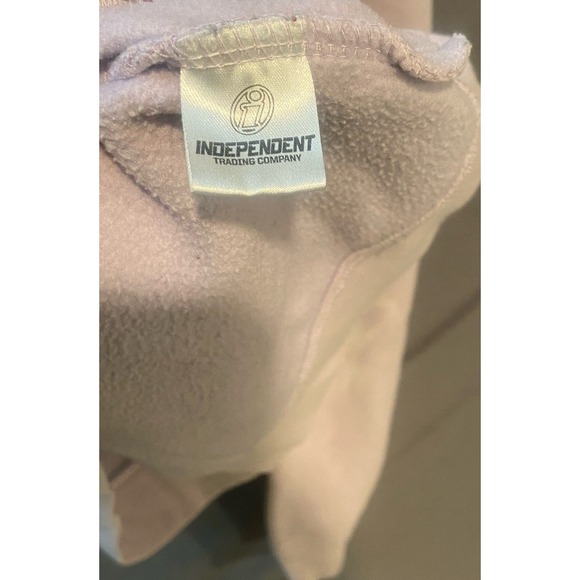 Tie Dye Hooded Sweatshirt Mens Medium Purple Independent Trading Co. Pullover - Picture 10 of 12